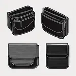 black belt pouches image